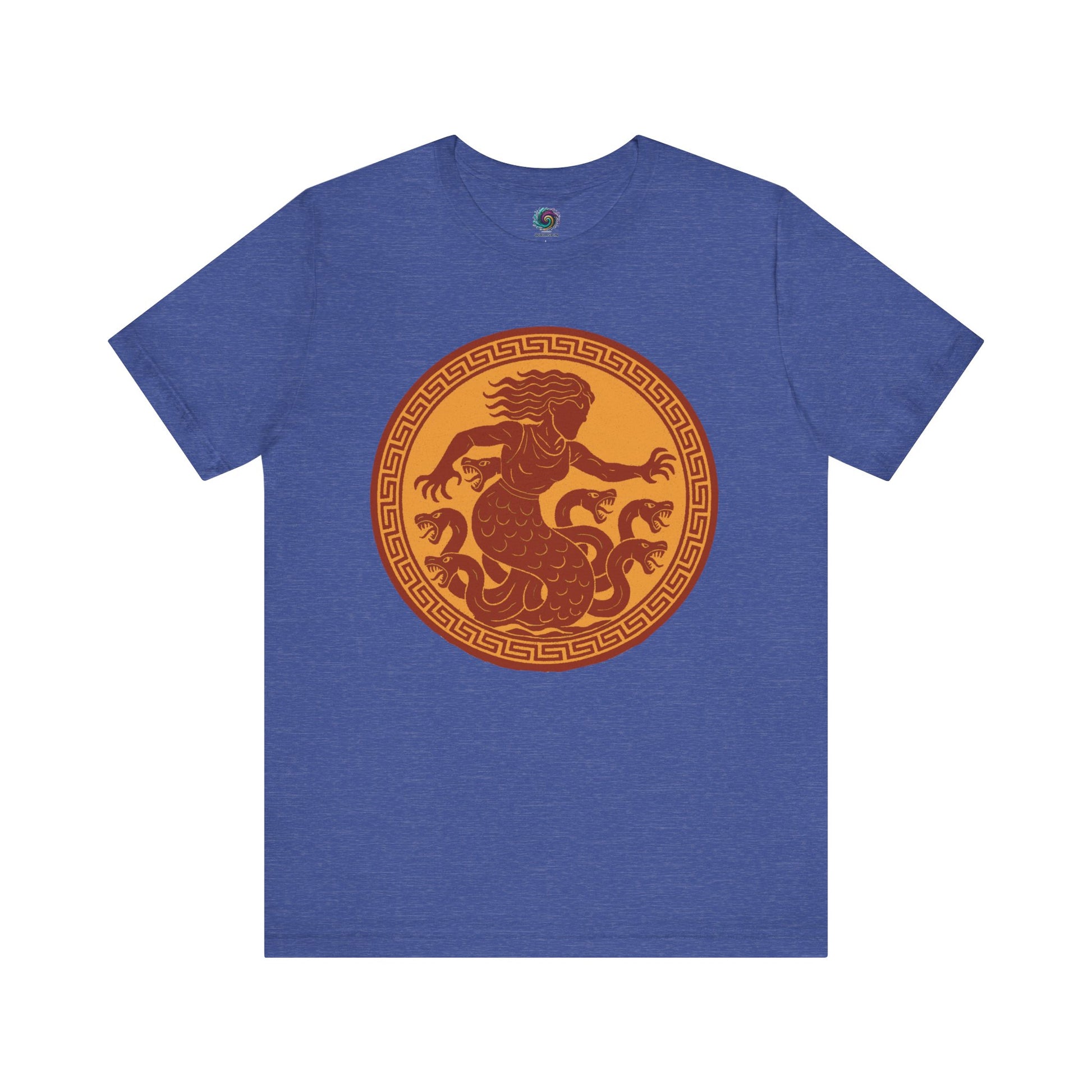 Columbia Blue Scylla Classic Monster T-Shirt – Epic Greek Mythology Tee - WhimSpin - https://whimspin.com