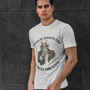 Cthulhu Wants You T-Shirt – Mythos Horror Tee for Lovecraft Fans shown on a man in white, featuring the Cthulhu Uncle Sam design and dark humor appeal.