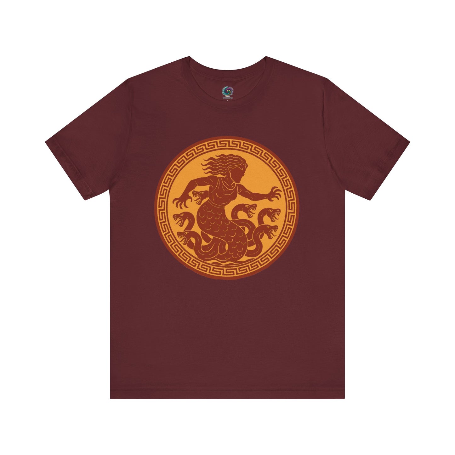 Dark Red Scylla Classic Monster T-Shirt – Epic Greek Mythology Tee - WhimSpin - https://whimspin.com