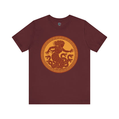 Dark Red Scylla Classic Monster T-Shirt – Epic Greek Mythology Tee - WhimSpin - https://whimspin.com