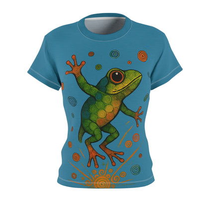 Happy Frog All-Over Print T-Shirt from WhimsSpin