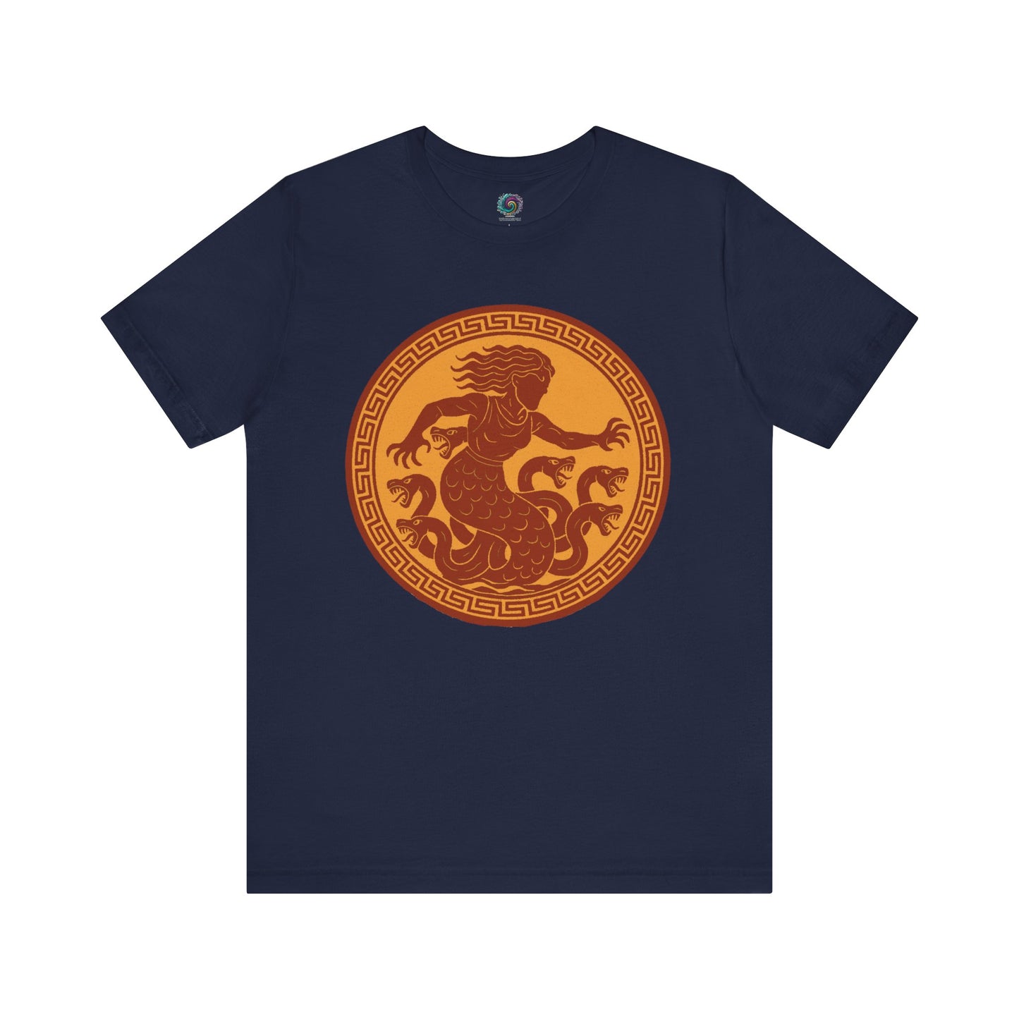 Navy Scylla Classic Monster T-Shirt – Epic Greek Mythology Tee - WhimSpin - https://whimspin.com
