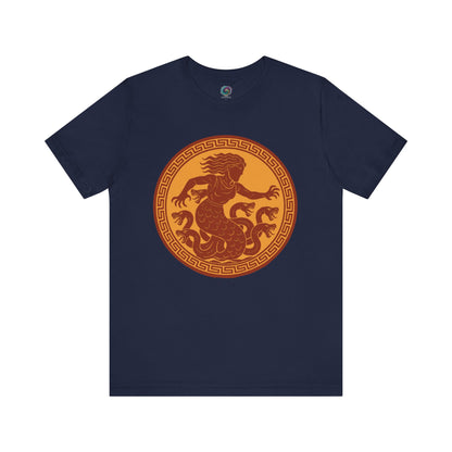 Navy Scylla Classic Monster T-Shirt – Epic Greek Mythology Tee - WhimSpin - https://whimspin.com