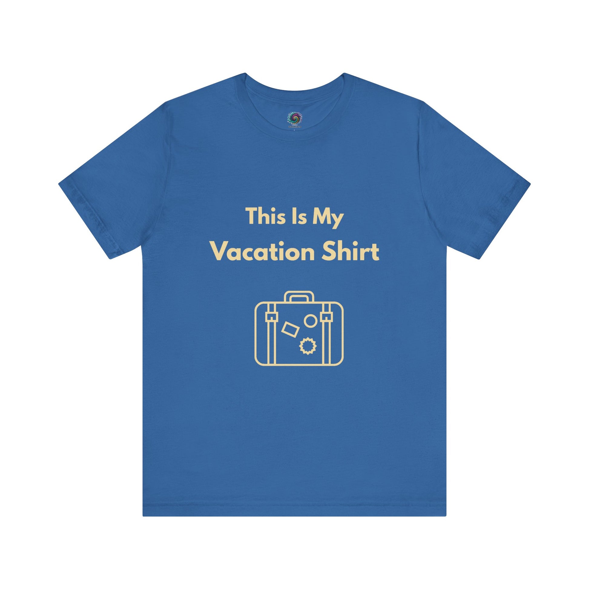 Blue "This is My Vacation Shirt" Tee