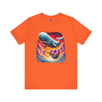 Oh No Not Again Petunias and Whale Tee – oh no not again petunias shirt in orange, great for fans of surreal humor and hitchhikers references