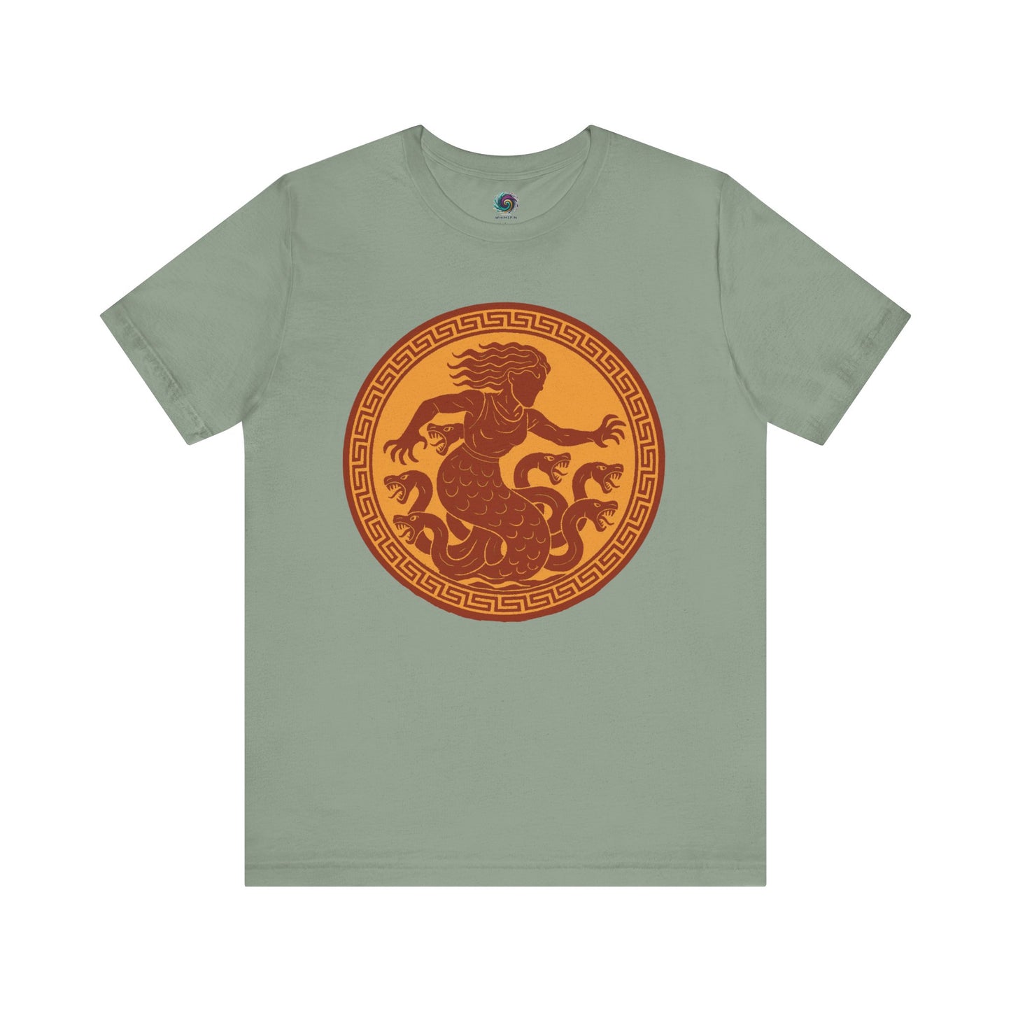 Sage Green Scylla Classic Monster T-Shirt – Epic Greek Mythology Tee - WhimSpin - https://whimspin.com