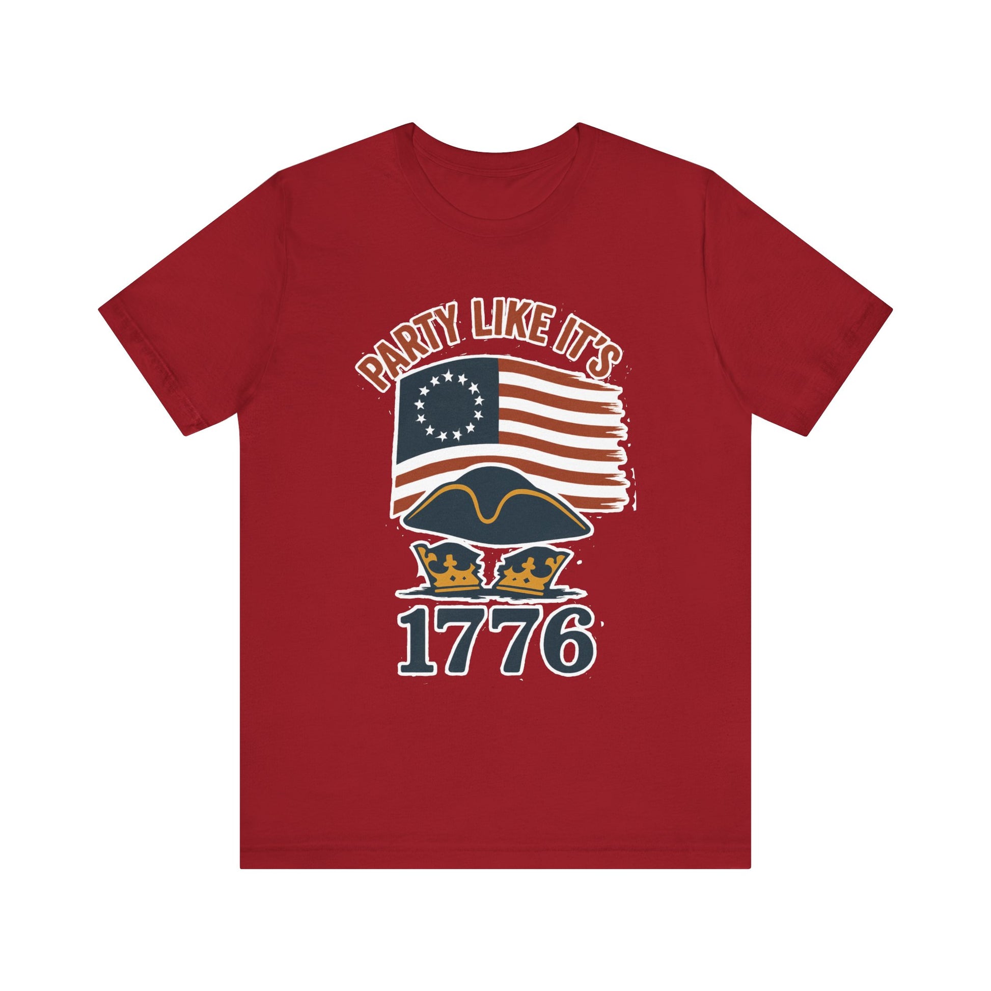 Party Like It’s 1776 T-Shirt – Revolutionary Spirit USA Tee - WhimSpin - https://whimspin.com