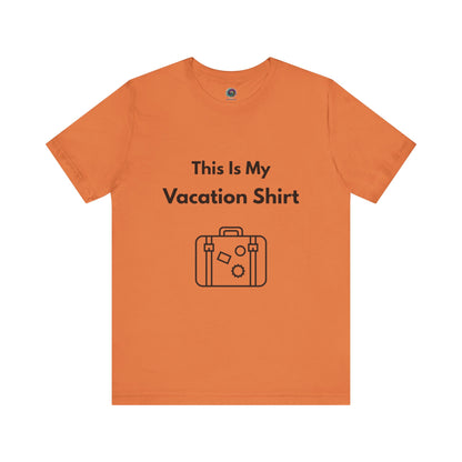 Orange "This is My Vacation Shirt" Tee